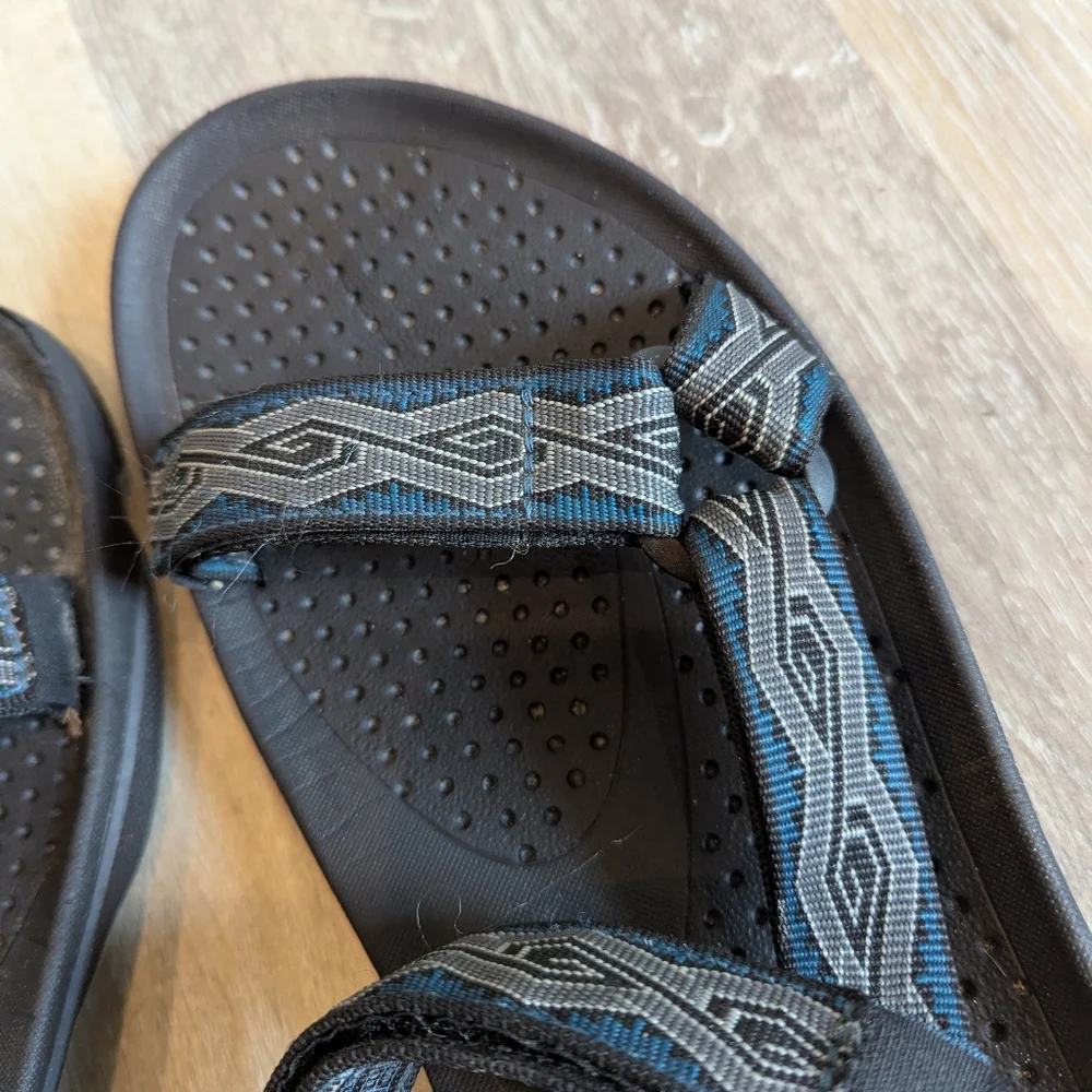 Teva Size 11 Blue and Black Sandals Versatile Outdoor‎ Comfort